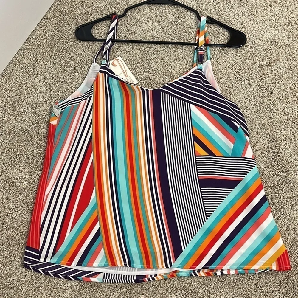 Nwt Skies are Blue colorful tank, size S - Picture 4 of 5